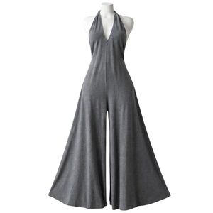 NWT FREE PEOPLE Backless Halter Wide Leg Jumpsuit SIZE XS